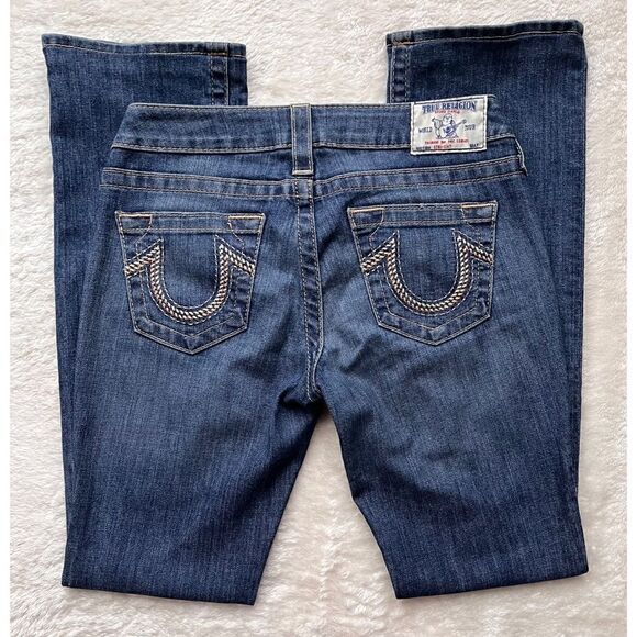 True Religion Straight Distressed Jeans, Size 26 - Picture 12 of 14